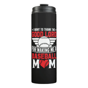 Termo Mamá de béisbol Madre de deportes Día de partido