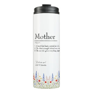 Termo Mamá de las flores silvestres - Mejor regalo para 