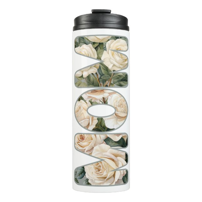 Termo Mamá de las rosas blancas (Anverso)