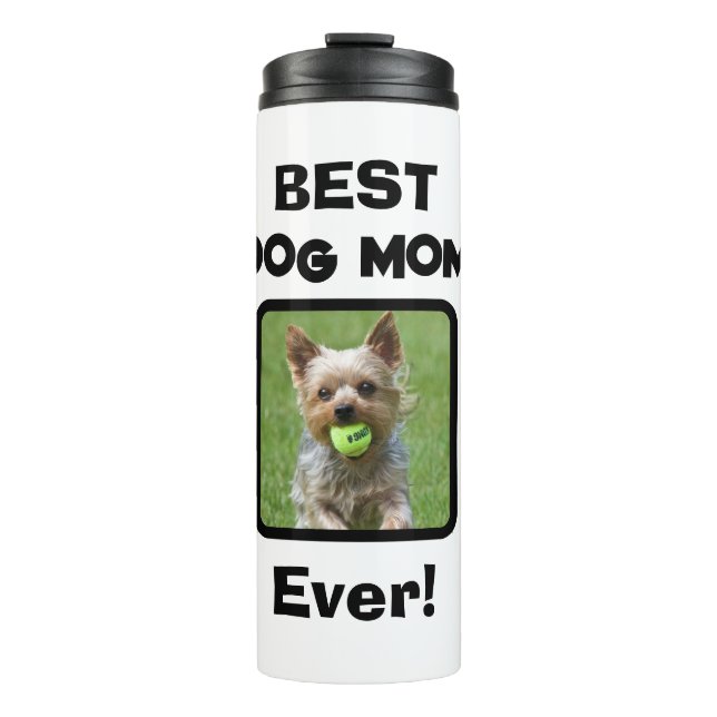 Termo Mamá de Perro y Gato más Linda Personalizable (Anverso)