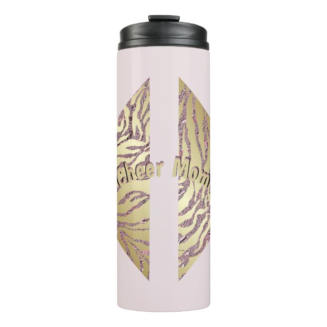 Termo Mamá de Regalo Rosa y Oro (Anverso)