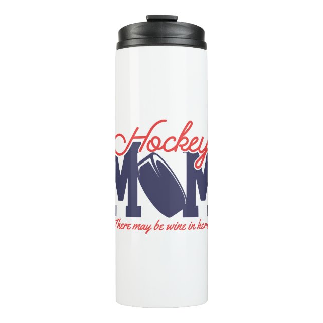 Termo Mamá divertida de hockey  (Anverso)