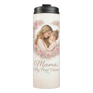Termo Mamá - Mi Primer Hogar Floral de Madre e Hija