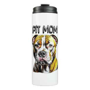 Termo Mamá Pit Bull   Amante de los Perros 