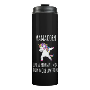 Termo Mamacorn de mujer como una mamá solo que impresion