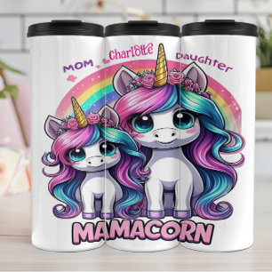 Termo Mamacorn: Mamá Unicornio, amor a las hijas