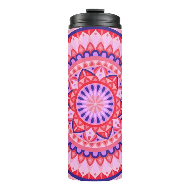 Termo Mandala base rosa (Anverso)