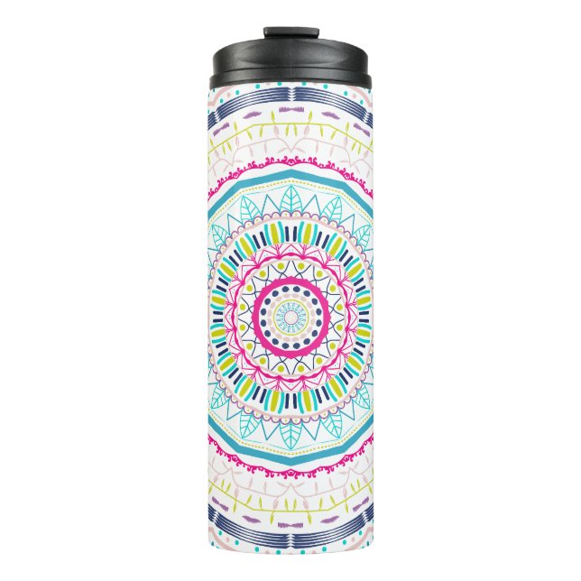 Termo mandala colorido (Anverso)