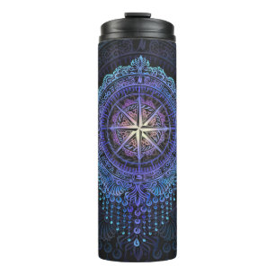Termo Mandala de brújula celeste