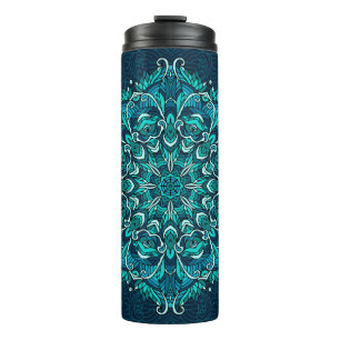 Termo Mandala étnica azul. Copia de Raster