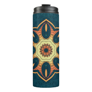Termo Mandala étnica: patrón de cosecha ininterrumpida