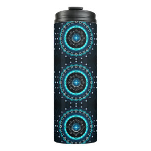 Termo Mandala Kaleidoscope con fondo negro