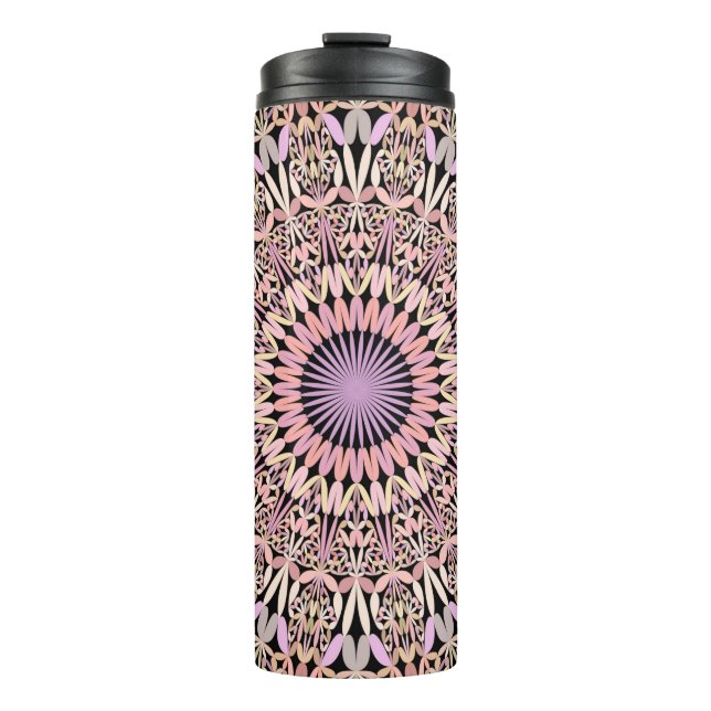 Termo Mandala rosa con estilo (Anverso)