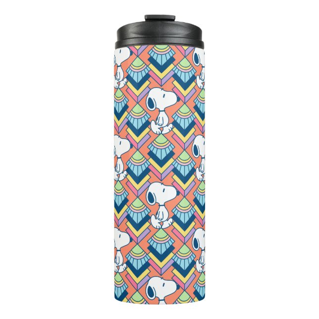 Termo Maní | Patrón de sueños Snoopy Deco (Anverso)