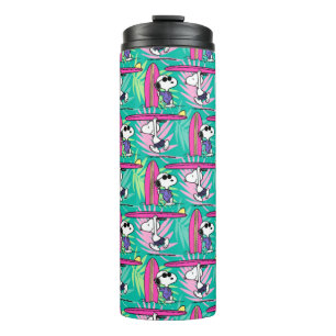 Termo Maní   Patrón Verde azulado Snoopy Surf
