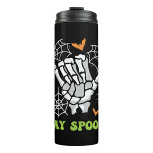 Termo Mano de esqueleto de Stay Spooky Halloween