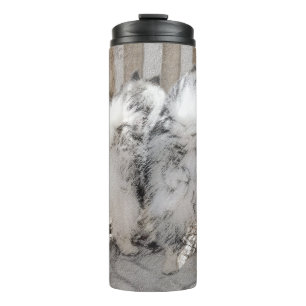 Termo Manos en la pintura de la puerta - Arte original d