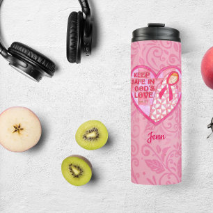 Termo Mantener el tejido de cinta rosa seguro personaliz