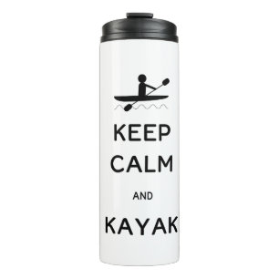 Termo Mantener la calma y el Tumbler térmico de Kayak