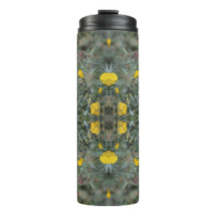 Termo Mantequilla Amarillo California Poppy Pattern Ther