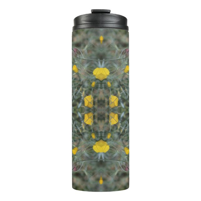 Termo Mantequilla Amarillo California Poppy Pattern Ther (Anverso)