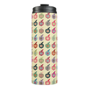 Termo Manzanas lindas en estilo retro