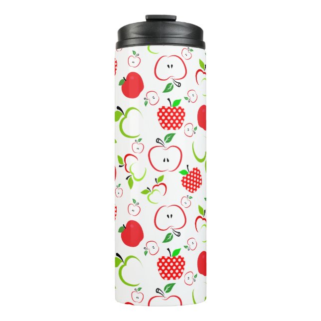 Termo Manzanas rojas y verdes (Anverso)