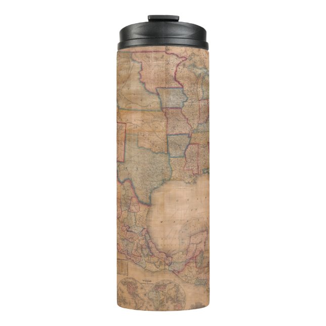 Termo Mapa antiguo antiguo inspirado (13) (Anverso)