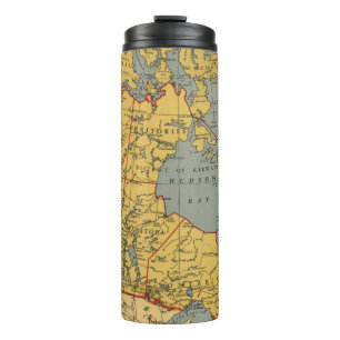 Termo Mapa antiguo de Canadá