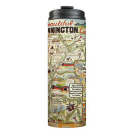 Termo Mapa Antiguo de Vermont