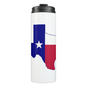 Termo Mapa de bandera de Texas