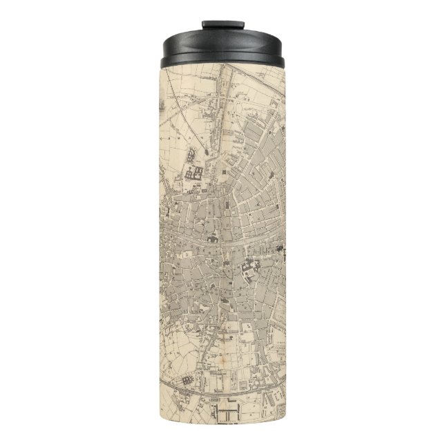 Termo Mapa de Dublín, Irlanda (Anverso)