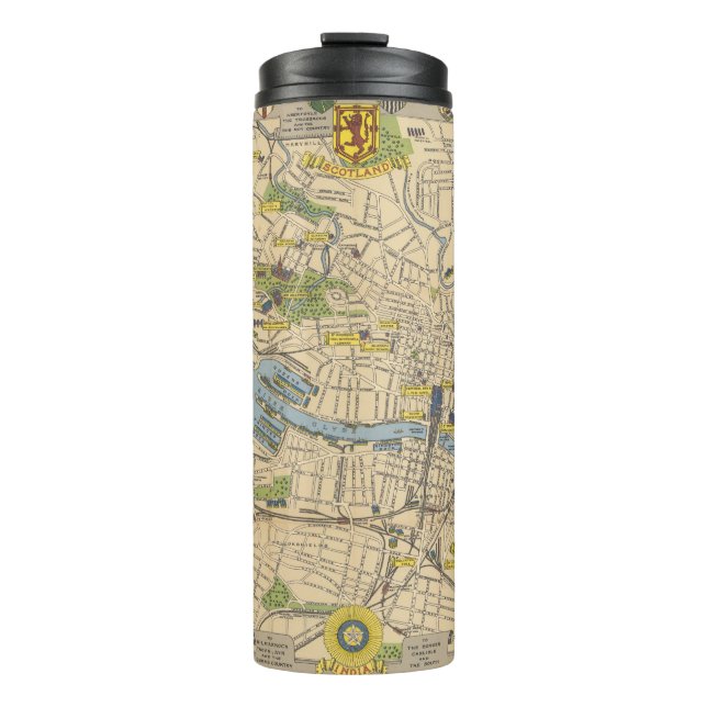 Termo Mapa de Glasgow, Inglaterra (Anverso)