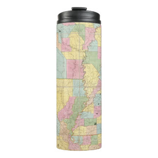 Termo Mapa de Mississippi, de Luisiana y de Arkansas