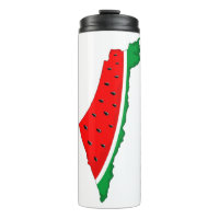 Mapa de Palestina sandía símbolo de la libertad