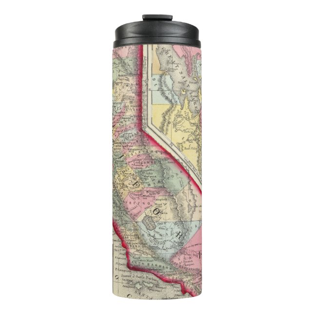 Termo Mapa del condado de California (Anverso)