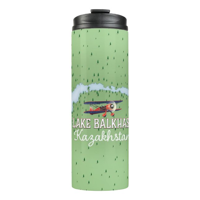 Termo Mapa del lago Balkhash Kazajistán (Anverso)
