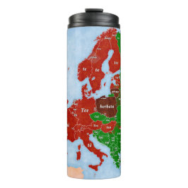 Termo Mapa lingüístico de Europa del té