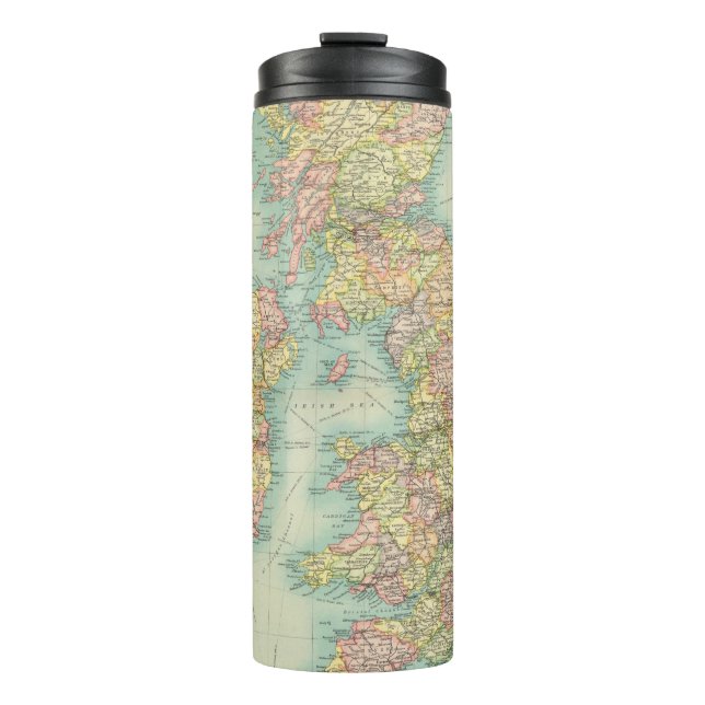 Termo Mapa político de las islas británicas (Anverso)