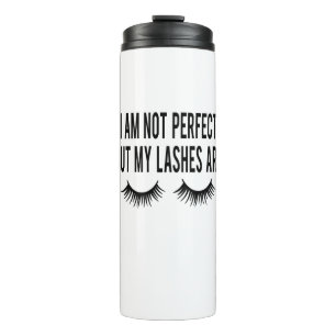 Termo Maquillaje lindo No soy perfecta pero mis pestañas