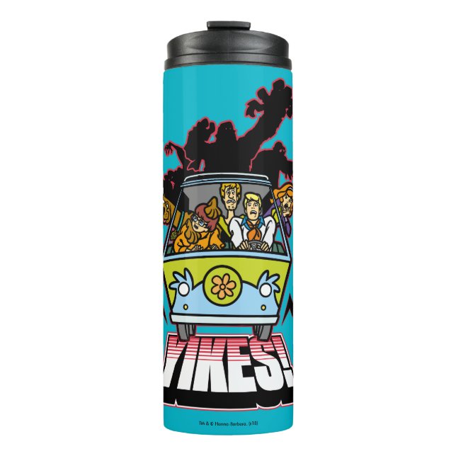 Termo Máquina misteriosa "Yikes!" Diseño (Anverso)