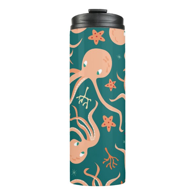 Termo Maravillas Subacuáticas: Baile Starfish Octopus (Anverso)