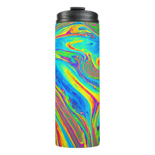 Termo Marble Arcoiris reluciente y hermoso