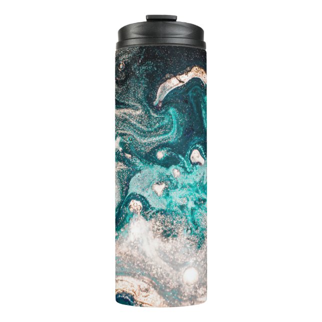 Termo Marble artesanal: Textura tradicional de lujo. (Anverso)