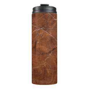 Termo Marble marrón brillante: fondo de textura de lujo