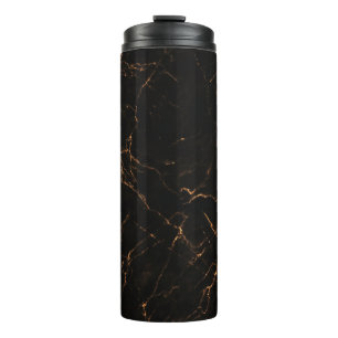 Termo Marble negro de lujo: Textura elegante