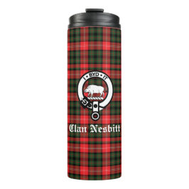 Termo Marca de Escudo Nesbitt de clan y Tartán personali