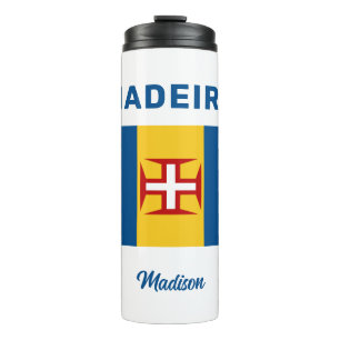 Termo Marca Madeira de nombre personalizado