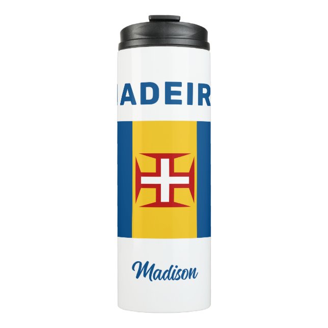 Termo Marca Madeira de nombre personalizado (Anverso)