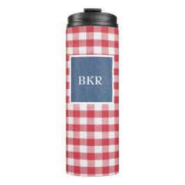 Termo Marca roja y blanca Denim azul Marco 12oz